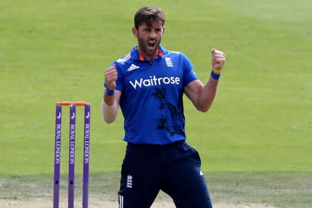 NICE ONE: Yorkshire's Liam Plunkett shows his delight at earning a white-ball deal' with England. Picture: Richard Sellers/PA
