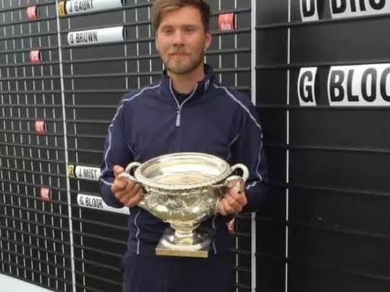 Dan Brown, pictured after his English men's amateur championship victory at Ganton (Picture: Chris Stratford).