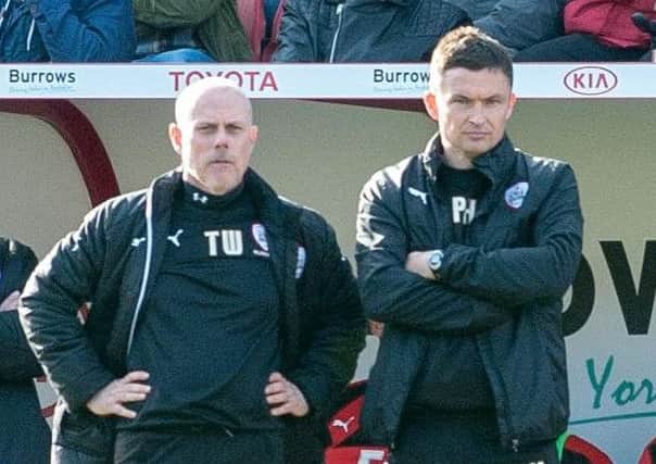 Barnsley manager Paul Heckingbottom and his former assistant Tommy Wright