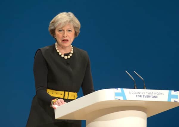 Tory leader Theresa May set out her Brexit timetable in her first party conference speech as Prime Minister.