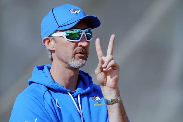 TITLE DOUBLE: Yorkshire won successive County Championship titles under Jason Gillespie, but the departing first-team coach says his biggest achievement was helping the county win promotion from the Second Division in his first season. Picture: Jonathan Gawthorpe