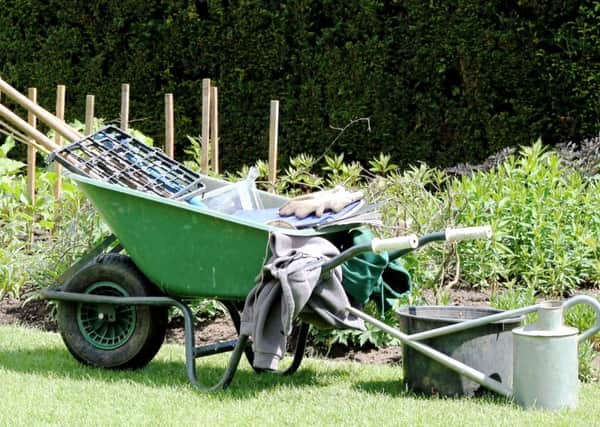 READY FOR ACTION: The tools of the trade for a healthy gardener.