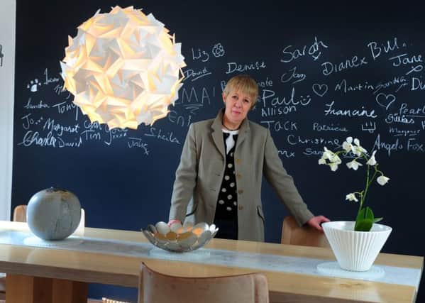 Artist Susan Brown pictured in the dining room of her converted pub, near Huddersfield