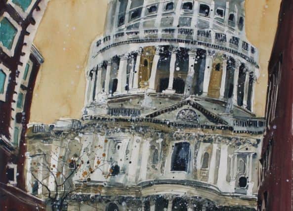 St Paul's Cathedral from Susan's book of paintings of London
