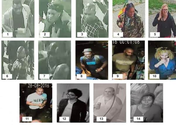 These are the 14 people who police believe could be potential witnesses to the shooting.