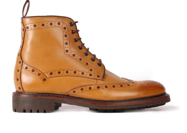 Selby tan leather boots, Â£259, by Oliver Sweeney.