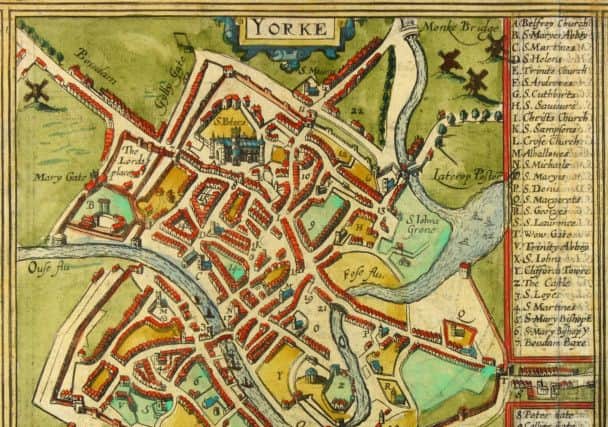 York by John Speed, completed in 1610.