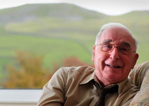 Bill Mitchell at his home in Settle, in 2012. Picture: Bruce Rollinson