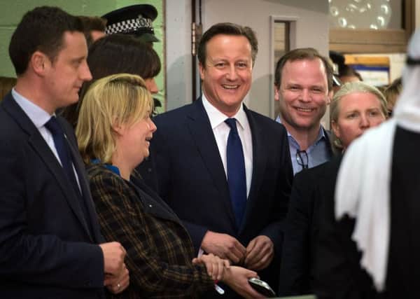Prime Minister David Cameron with is team including Craig Oliver (right) share a joke before the Witney count at the 2015 general election - and then a disastrous EU referendum campaign.
