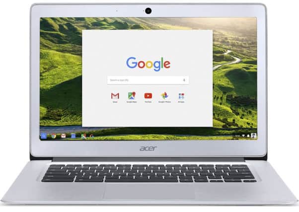 This 14-inch Chroomebook by Acer has 4GB of memory and costs Â£280