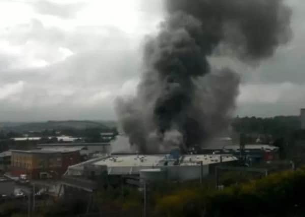 The fire at old Polestar Petty in Leeds.