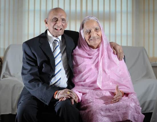 Karam and Kartari Chand pictured in 2013. Picture by Simon Hulme