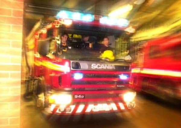 Three crews were sent to a Harrogate home this morning after a freezer caught fire.