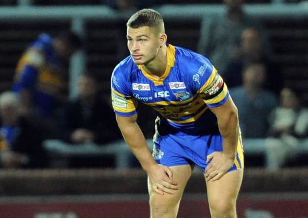 Stevie Ward, pictured playing for Leeds Rhinos last month. (Steve Riding).