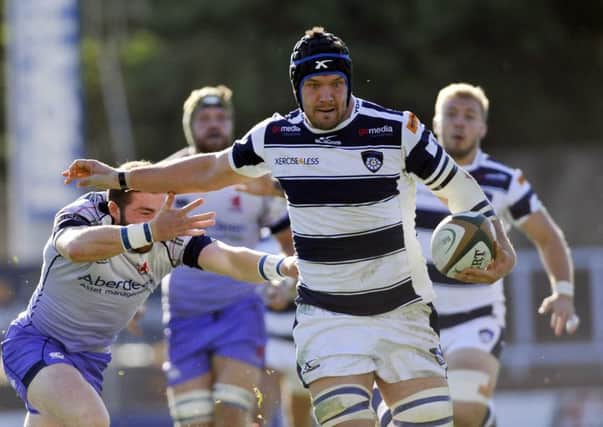 ON NTHE UP: Yorkshire Carnegie's Ryan Burrows.