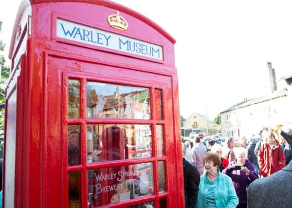 The Warley village museum, near Halifax, is in an old phone box. Picture: Ross Parry Agency
