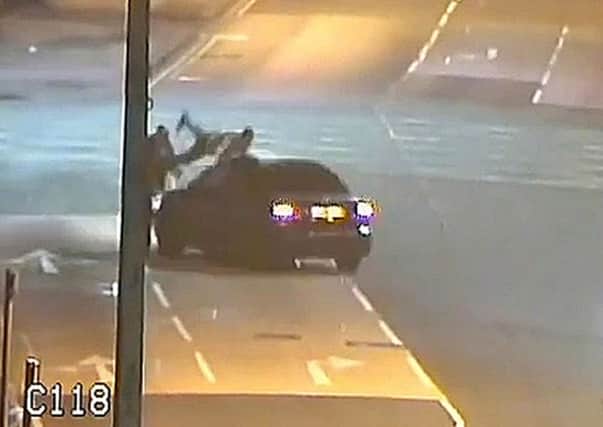 The moment Mohammad Abdullah deliberately mowed down two pedestrians in a "shocking" road rage attack.