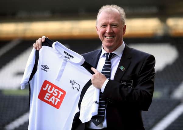 New Derby County manager Steve McClaren.