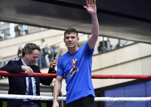 Hull's Luke Campbell performs in an open workout at Leeds Trinity. (
Picture: Jonathan Gawthorpe)