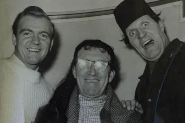David Whitfield with Tommy Cooper and Authur Askey.