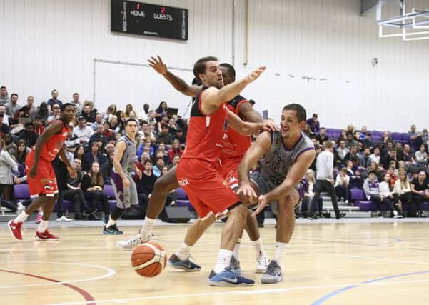 Rob Marsden tries to make something happen against Leicester Riders. PIC: Kieron Nevison/Leeds Force
