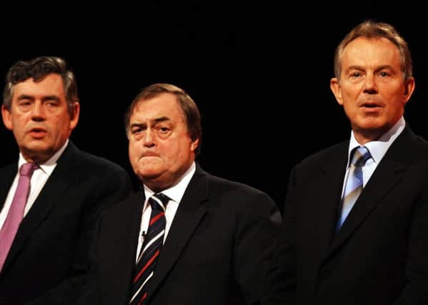 John Prescott tries to keep the peace between Gordon Brown and Tony Blair.