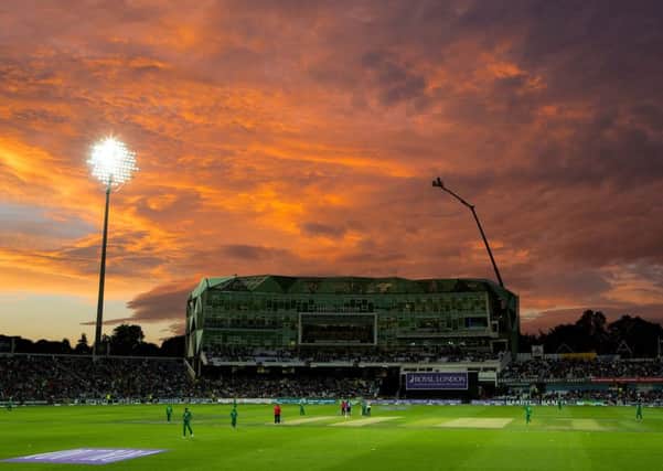A general view of the sunset at Headingley during the Royal London One-Day Series between England and Pakistan on September 1. (Picture: Alex Whitehead/SWpix.com)