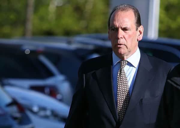 Former Merseyside Chief Constable Sir Norman Bettison arrives to give evidence at the Hillsborough inquest in Warrington