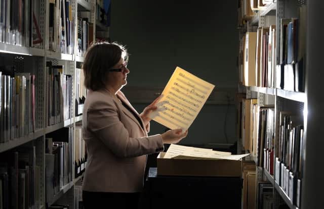 Claire Marsh, library manager at the Leeds College of Music. Picture by Simon Hulme