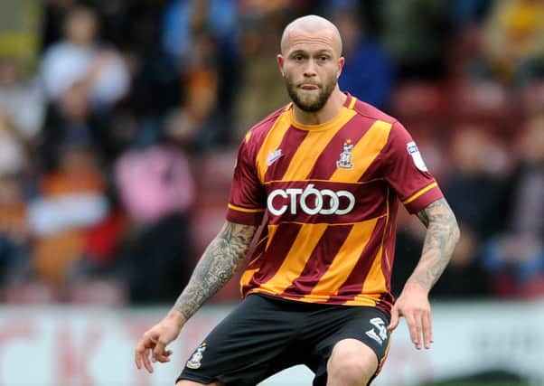 Nicky Law aims to both score and set up at least 10 goals in helping Bradford to promotion. (Picture: Jonathan Gawthorpe)