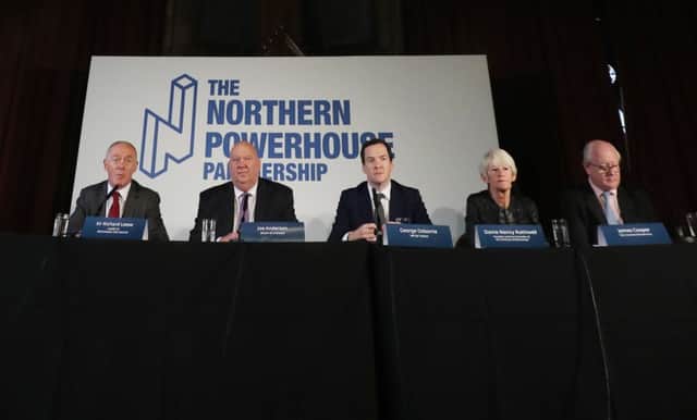 In September, former Chancellor George Osborne shared a platform with Sir Richard Leese  Leader of Manchester City Council, Joe Anderson, Mayor of Liverpool, Dame Nancy Rothwell of Manchester University, and James Cooper, Chief Executive ABP