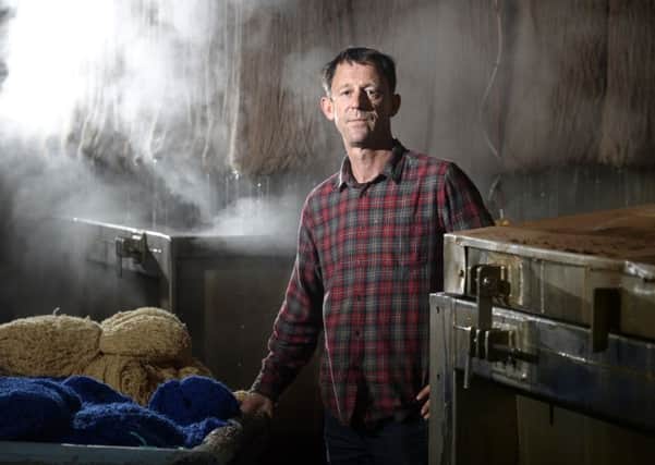 Tim Brooksbank of Spectrum Dyers who supply yarn dyeing for carpet manufacturers but its monthly electricity bill is set to rise by almost a quarter next year, which it says could cripple the business. 
20 October 2016.  Picture Bruce Rollinson