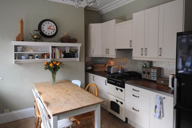 Ruth has revamped the kitchen with a new dining table and vintage chairs painted in Annie Sloan chalk paint