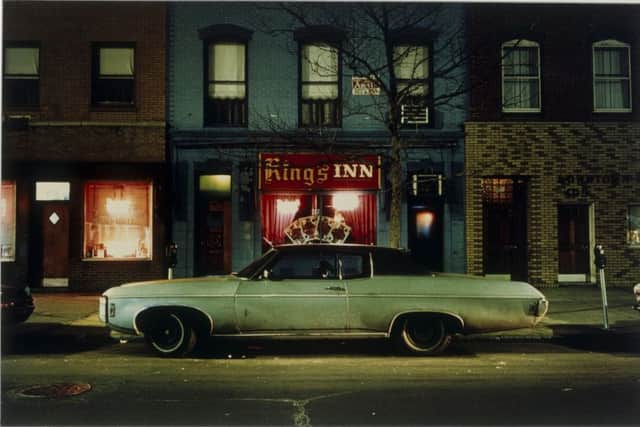King`s Inn, Hoboken, New Jersey; from The Car Series by Langdon Clay 
February, 1976.