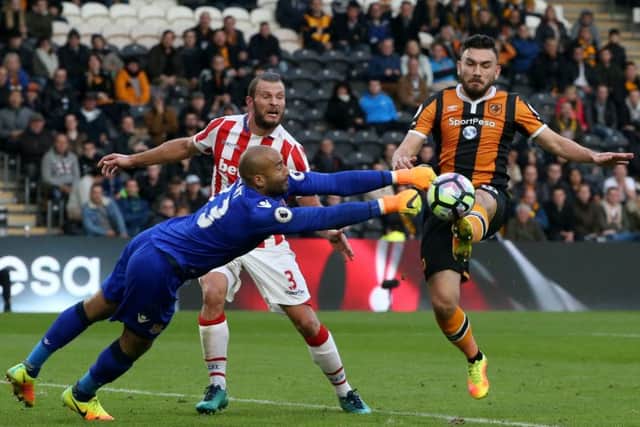 Hull City's Robert Snodgrass was injured against Stoke City on Saturday (Photo: PA)