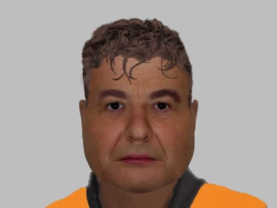 An e-fit image of a man police are trying to trace.