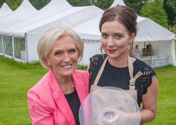 Mary Berry with Candice Brown, who has been crowned champion of this year's Great British Bake Off.
