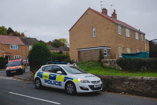 The scene in Doncaster where a 13 year old boy died in a shed fire. Picture: Ross Parry Agency