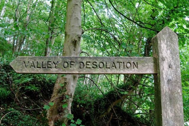 Signpost to the Valley of Desolation