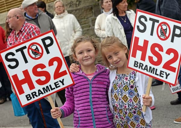HS2 protesters take to the streets.