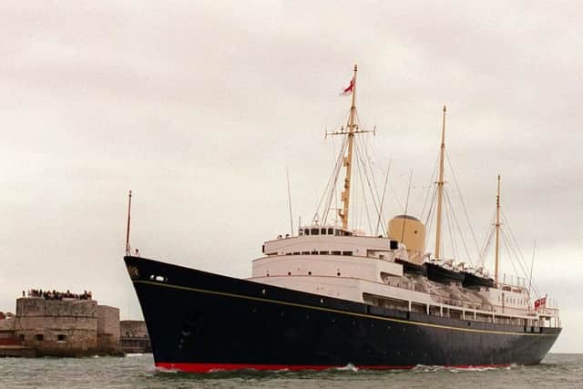 The former royal yacht Britannia which was decommissioned when New Labour came to power.