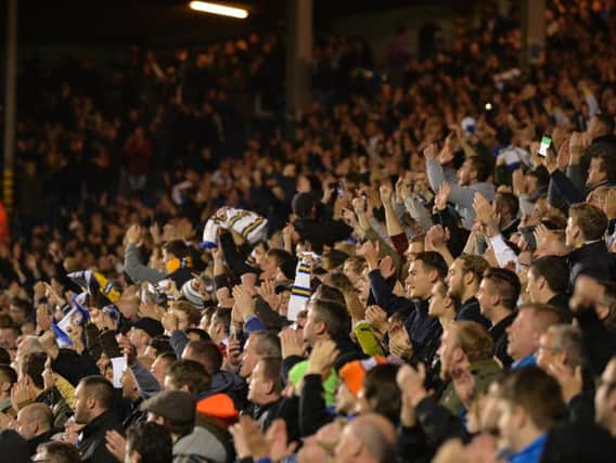Leeds United's fans spur on Garry Monk's side during last week's League Cup win over Norwich City