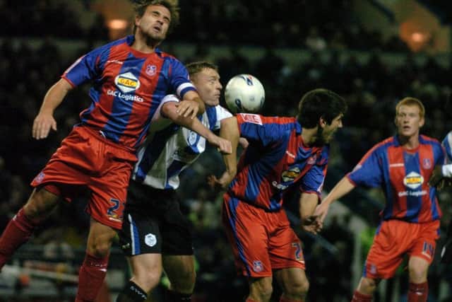 Sheffield Wednesday's Graham Coughlan battles with Carl Fletcher and Danny Butterfield back in 2006.  Picture: Chris Lawton.