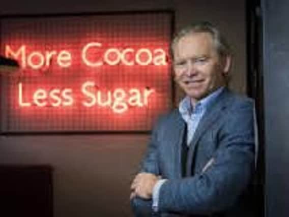 Hotel Chocolat CEO and co-founder Angus Thirlwell is championing the more cocoa, less sugar collection
