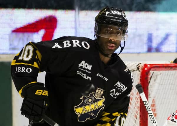 NEW FACE: Yared Hagos has joined Sheffield Steelers. Picture via Sheffield Steelers