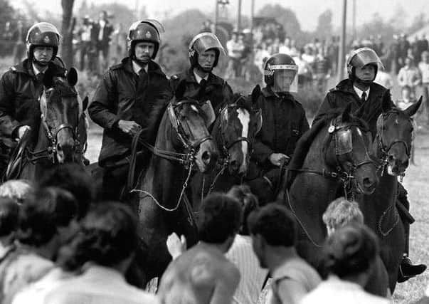 Scenes from the so-called Battle of Orgreave.