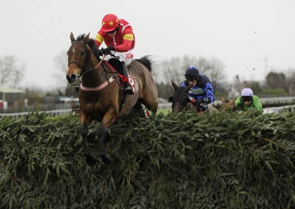Injured jockey Henry Brook is aiming to ride Highland Lodge at Aintree next month (Picture: PA).