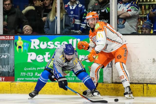 ON A ROLL: John Armstrong, during last weekend's win over Coventry Blaze. Picture courtesy of Scott Wiggins/Coventry Blaze.