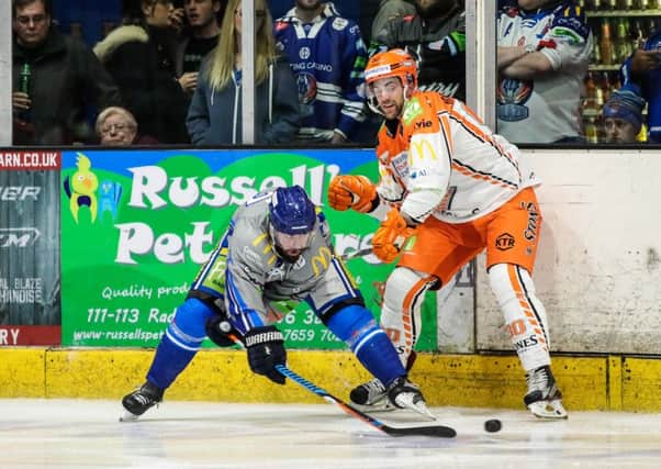 ON A ROLL: John Armstrong, during last weekend's win over Coventry Blaze. Picture courtesy of Scott Wiggins/Coventry Blaze.