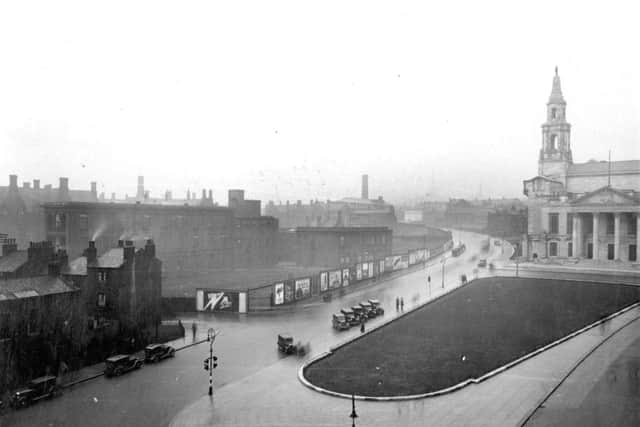 Calverley Street before Infirmary Brotherton wing built  on left courtesy Leeds Library